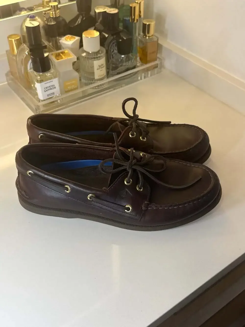 Sperry Men's Authentic Original 2-Eye Boat Shoe Amaretto Brown Leather